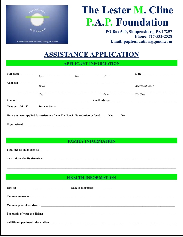Application Page 1